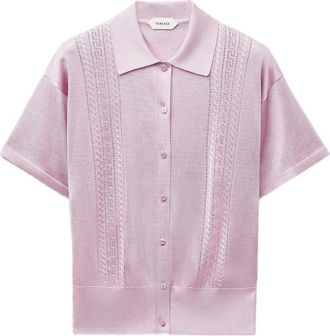 Versace Short-Sleeved Knit Sweater