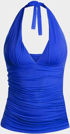 La Blanca Island Goddess Halter Tankini Swim Top