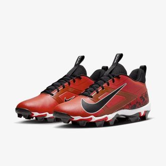 Nike Alpha Menace 4 Shark FQ4536-600 Mens Picante Red Football Cleats RHS7355