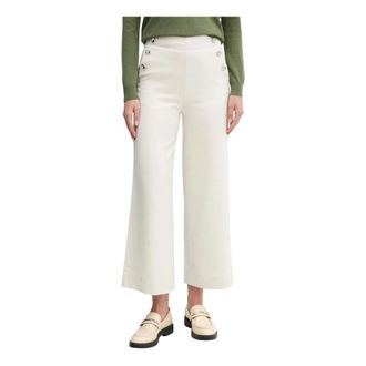 Benetton Dames, Broeken, Wit, Maat: XL Wol