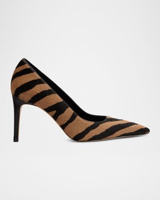 Stuart Weitzman 85mm Stuart Power Zebra Calf Hair Pumps