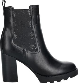 Guess Nealle Enkellaars - Dames - Laarzen met Hak - Zwart - 41 EU - Leer - Schoenen