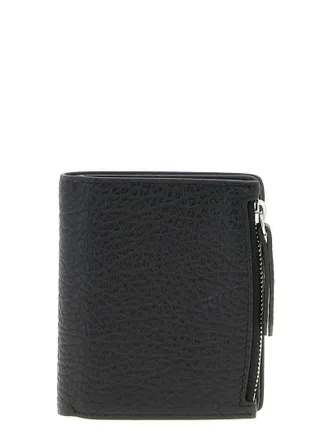 Maison Margiela Leather Flap Wallet - black