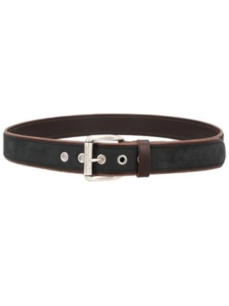 Our Legacy Blue Textured Leather Belt