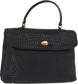 Bally Pre-owned Leren Handtas - Dames - Vintage Handtas - Zwart - ONE Size - Leer - Vintage
