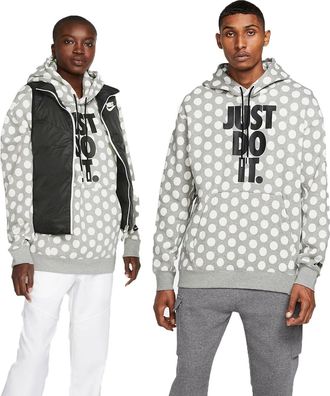 Nike Full Out Dots Hoodie Grey White BV5531-063