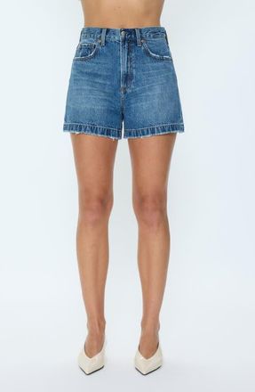 Pistola Denim Saige High Waist Denim Shorts in Wishbone at Nordstrom, Size 23