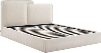 Vente-Unique Canapé abatible 160 x 200 cm - Pana - Beige - NAYOLA