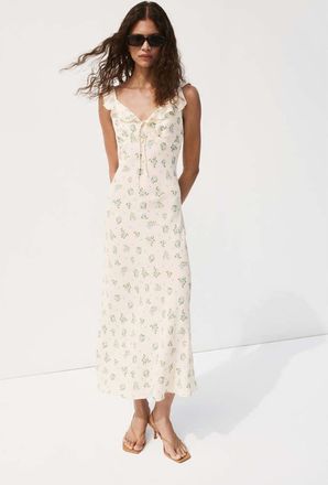 Mango Vestito stampa floreale grezzo - Donna - XS - MANGO