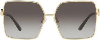Dolce & Gabbana Gros Grain Zonnebril - Dames - Zonnebrillen - Grijs - 60 MM - Accessoires