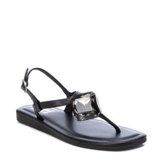 Xti Womens Flat Sandals In Black