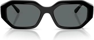 Vogue Eyewear Vo 5675S Zonnebril - Dames - Zonnebrillen - Zwart - 54 MM - Nylon - Accessoires