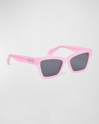 Off-white Cincinnati Acetate Cat-Eye Sunglasses
