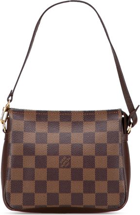 Louis Vuitton Pre-owned Womens Pochette Accessoires Checkered Handbag - Brown Textile - One Size