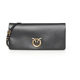 Pinko Cross Body Bags, female, Black, Size: ONE SIZE Love Click Soft Horizontal