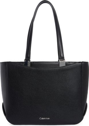 Calvin Klein Akari Tote Bag in Black/Silver at Nordstrom Rack