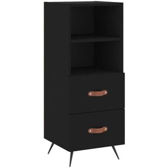 vidaXL Sideboard Black 34.5x34x90 cm Engineered Wood Vidaxl