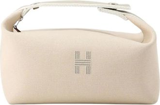 Herm&egrave;s Trousse Bride A Brac piccola in tela Toile 2020-2025 - Marrone
