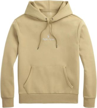 Polo Ralph Lauren Hoodies & sweatvesten, Heren, Beige, XL, Katoen, Katoenmix Hoodie met Ritssluiting