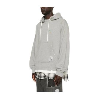 Miharayasuhiro Hoodies, male, Gray, Size: S Triple Layered Hoodie