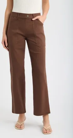Hue Canvas Utility Pants in Shaved Chocolate at Nordstrom, Size X-Large