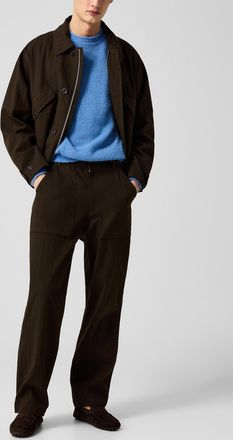 Norse Projects Mens Chevron pattern utilitarian twill pant