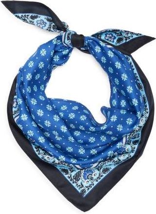 BCBGeneration Block Print Triangular Scarf in Blue at Nordstrom Rack