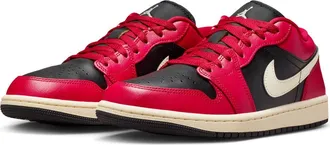 Nike Jordan Air Jordan 1 Low Basketball Sneaker in Mystic Hibiscus/Milk/Black at Nordstrom, Size 11.5