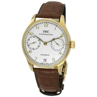 IWC Pre-owned IWC Portuguese Automatic Silver Dial Mens Watch IW500101