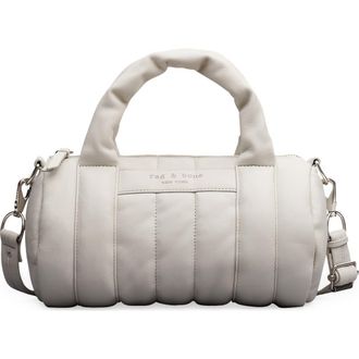Rag & Bone Cloud Mini Quilted Leather Duffle in Cream at Nordstrom Rack