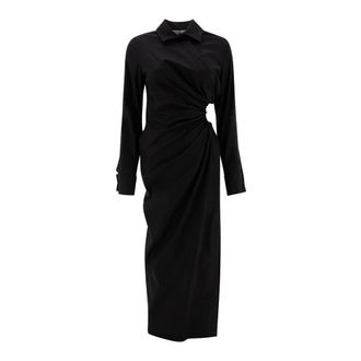 Max Mara Maxi Dresses, female, Black, Size: S Elegant Black Dress for Women
