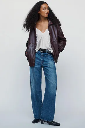 Frame Denim The Bow High Rise Tapered Jeans