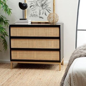 Safavieh Zadie 3 Drawer Rattan Chest