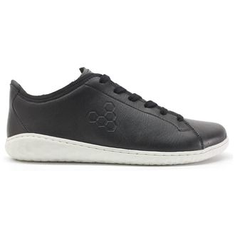 Vivobarefoot Geo Court III Leather Womens Lace Up Trainers - Obsidian - Size:UK 8.5