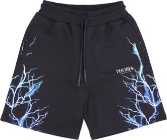 Phobia Archive Lightning Shorts - Heren - Korte Broeken - Zwart - XL - Katoen - Korte Broeken