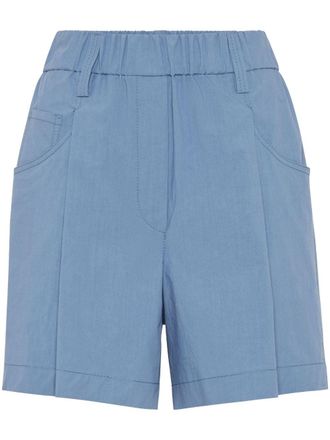 Brunello Cucinelli Shorts con decorazione Monili - Blu