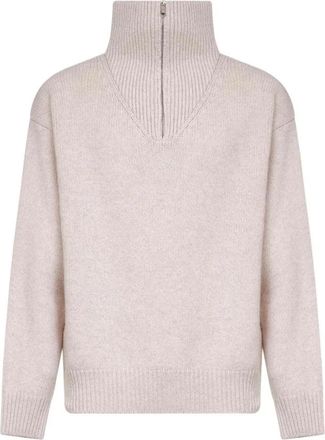 Autry Wollen Trui - Dames - Coltruien - Beige - M - Wol - Truien & Vesten