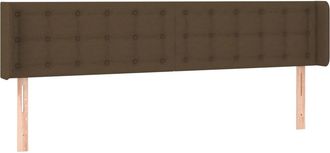 vidaXL Cabecero De Tela Gris Oscuro 183x16x78/88 Cm Vidaxl