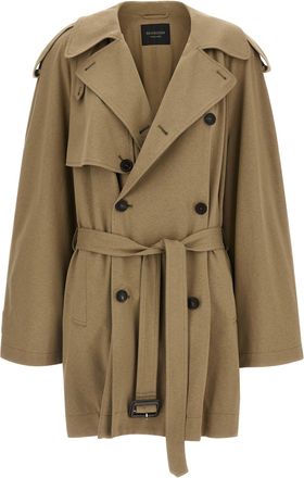 Balenciaga katoenen trenchcoat