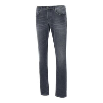 Dondup Straight Jeans, male, Black, Size: W33 George Jeans