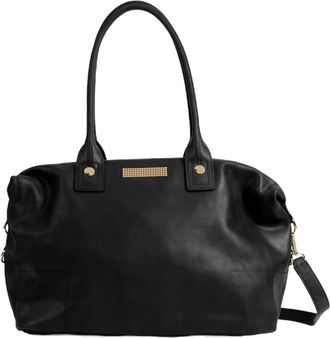 Clio Goldbrenner Momos Classic Handtassen Zwart Goud - Dames - Schoudertassen - Zwart - ONE Size - Tassen