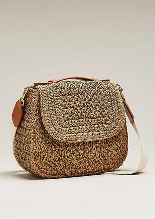 Clare Vivier Louis Straw Shoulder Bag