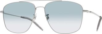 Oliver Peoples OV1380 Aymes 5036 Mens Sunglasses Silver Size 58