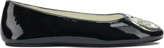Tory Burch Minnie Travel Ballet Flat - Dames - Ballerinas - Zwart - 37 1/2 EU - Leer - Schoenen