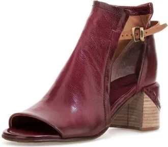 A.S.98 Maxwell Open Toe Bootie in Ruby at Nordstrom, Size 9.5-10Us