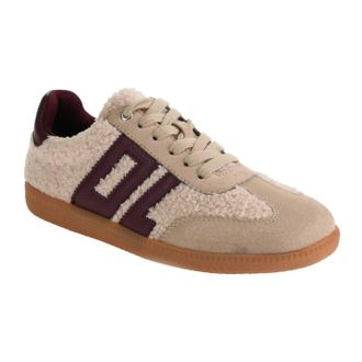 Chinese Laundry Womens Sherpa Sneaker In Beige