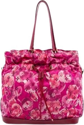 Louis Vuitton Pre-owned Bucket Bags, female, Pink, Size: ONE SIZE Pre-owned Ikat Noefull