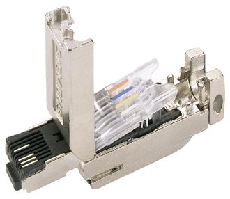 SIEMENS Ie Fc Rj45 Plug 180, Conector Rj45 Con Conexi&oacute;n Fc, 180 Grados, 10 Uds., 6gk19011bb102ab0