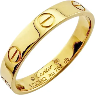 Cartier Love Yellow Gold (18K) Band Ring (Pre-Owned)