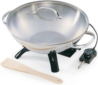 Presto 05900 1500-Watt Stainless-Steel Electric Wok